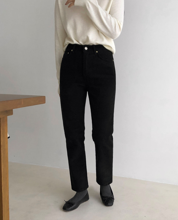 테너비 기모 pants (크림/블랙)