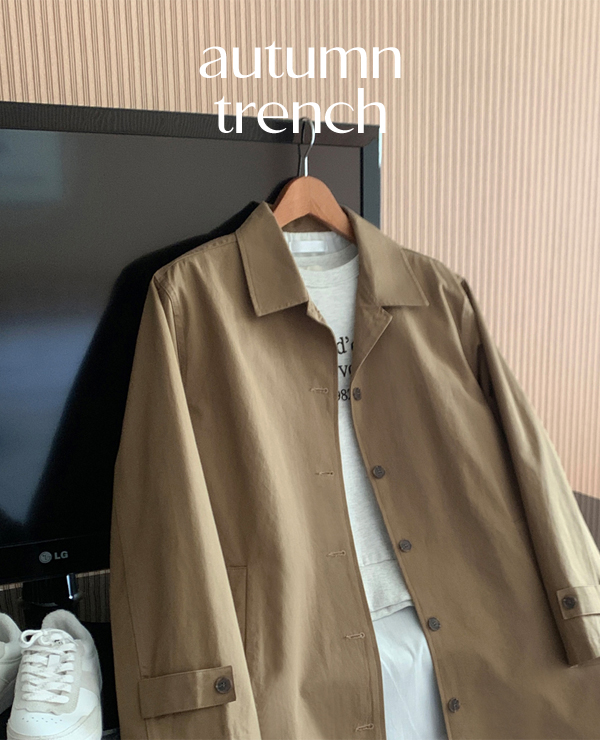 투디에 트렌치 coat (카키베이지/모카/차콜)- 무료배송